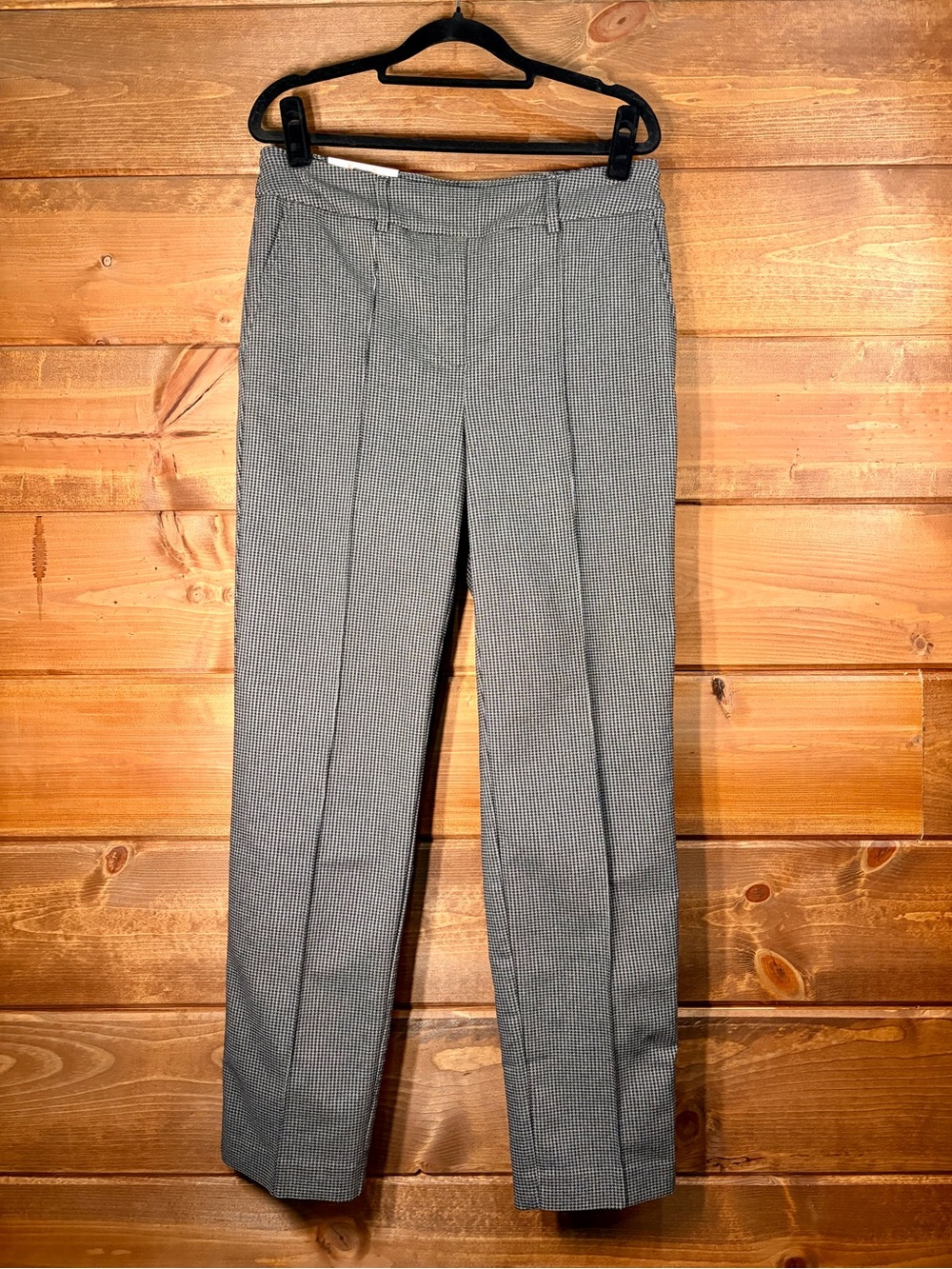 Hilary Radley Black and White Micro Houndstooth Dress Pants Size Medium 💕🖤